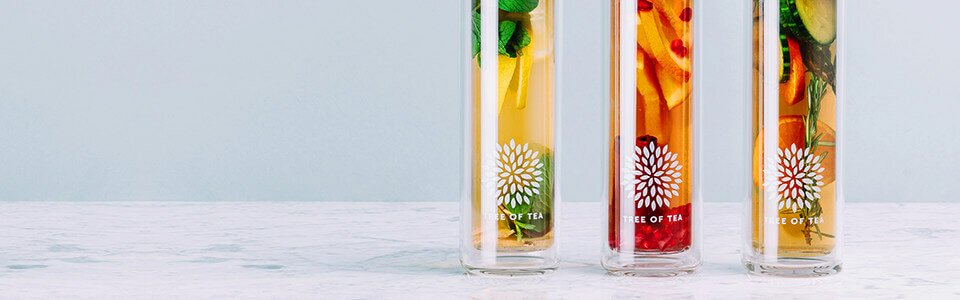 Bio-Blatt-Tee in der praktischen 2go Bottle.