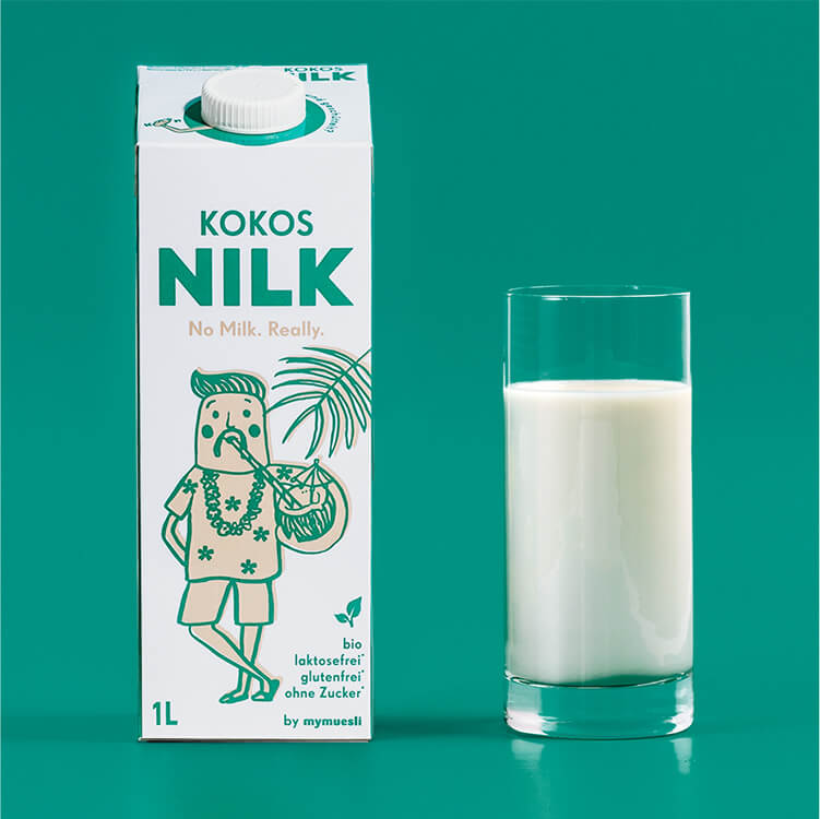 Die Kokos Nilk schmeckt wie frische Kokosmilch