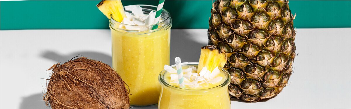 Der Pina Colada Smoothie mit der Kokos Nilk